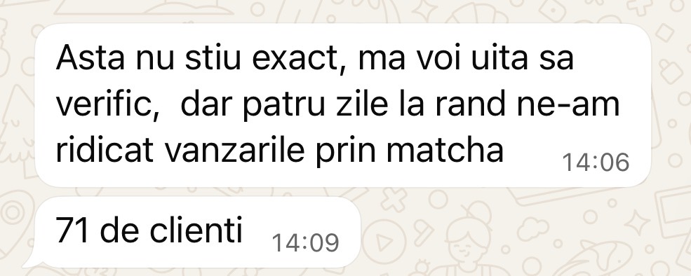 Testimonial proprietar cafenea